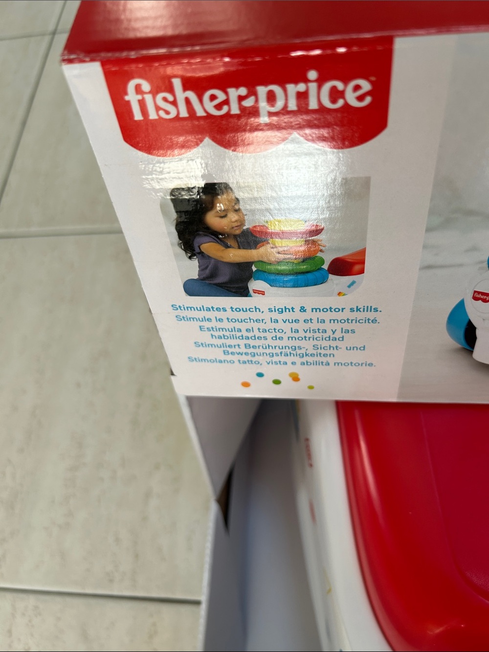 NWT 🆕 Fisher-Price Ride-On Rock-a-Stack Toy 1-3 years, sensorial play - Picture 5 of 5